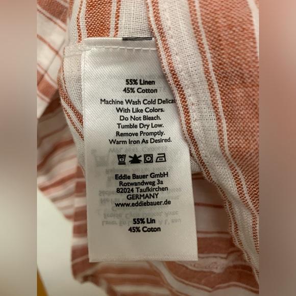 Women’s Eddie Bauer striped linen top - Picture 5 of 5